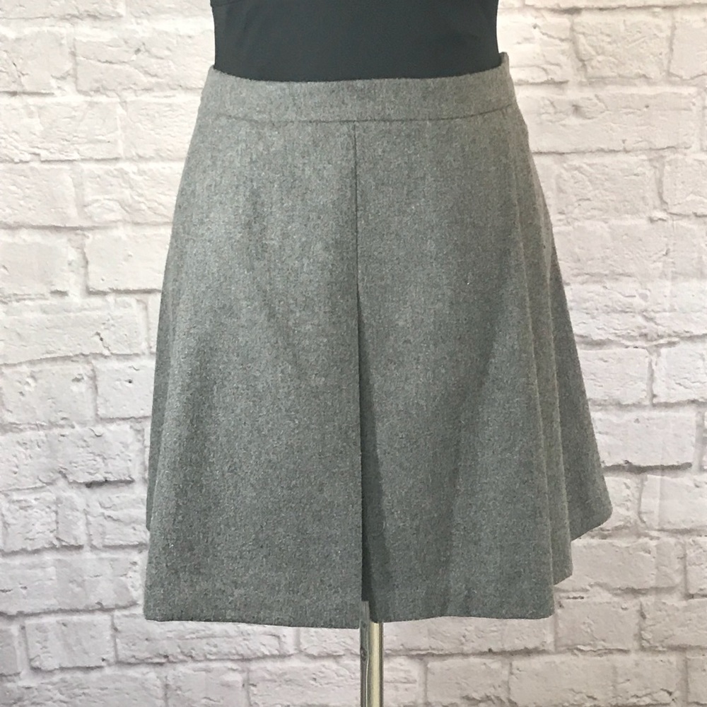 Vineyard Vines Gray Wool A-Line Skirt